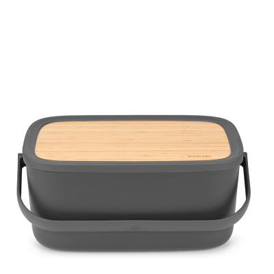  Brabantia Nic Dark Gray breadbox