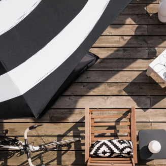 Fatboy Stripesol Anthracite sun umbrella ø 350 cm - 2