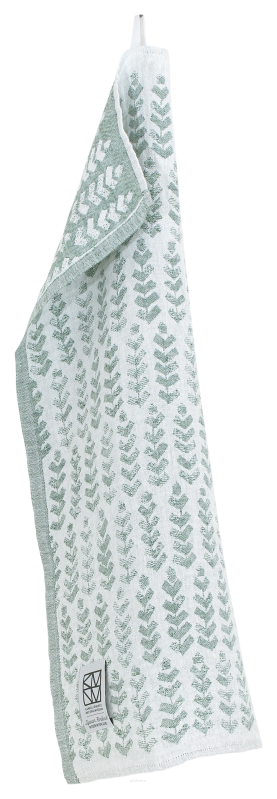  Lapuan Kankurit RUUSU X HVITTRÄSK towel white-aspen green 48x70 cm