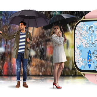 Smartwatch Gravity GT15-7 Różowy Pasek Silikonowy + Złota Bransoleta - 22