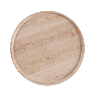 SACKit Serving Tray white stained oak pouf