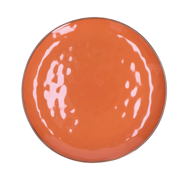  Rose&Tulipani | Set of 2 Concerto Arancione round plates - Orange, 32 cm