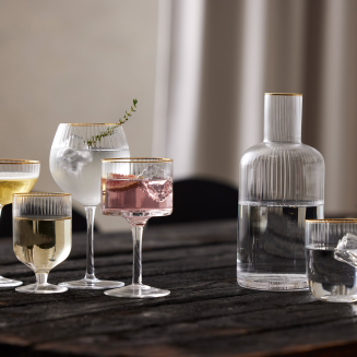 Lyngby Glass Palermo Gold water glasses, 4 pcs. - 8