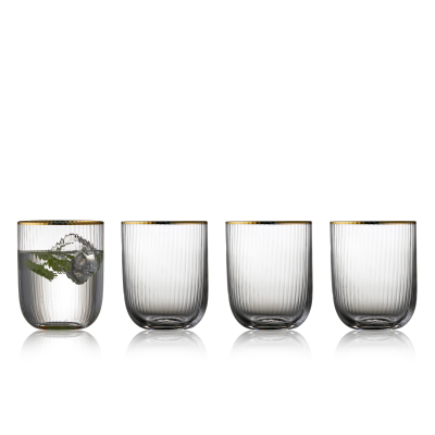 Lyngby Glass Palermo Gold water glasses, 4 pcs.