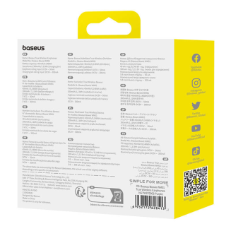 Słuchawki bezprzewodowe Baseus Bowie WM01 (fioletowe) - 10