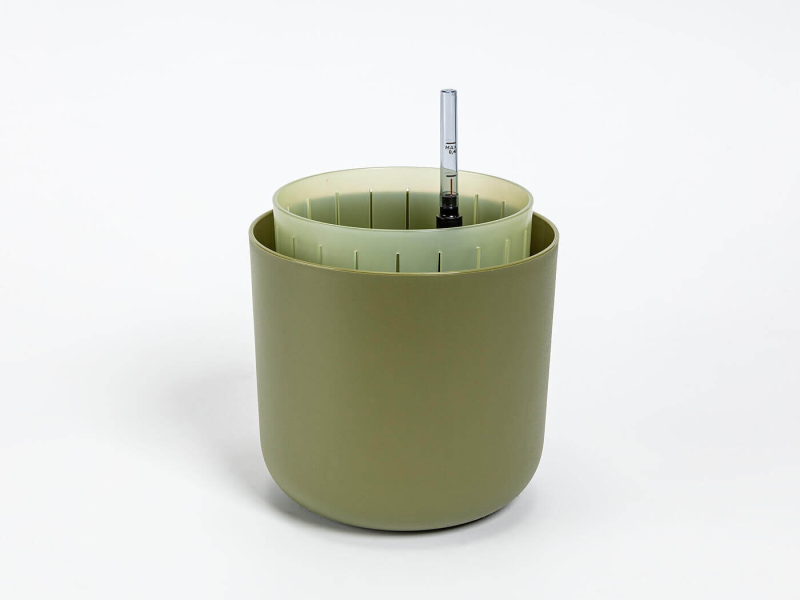 PLASTIA TOLITA AIR Donica samonawadniająca okrągła 16 cm zielony