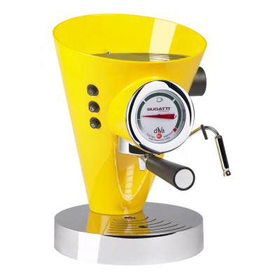  Casa Bugatti Diva coffee machine yellow | BUY CHEAPER WITH A DISCOUNT CODE