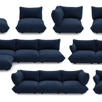 Sofa Fatboy Sumo Loveseat Cord Deep Blue - 4