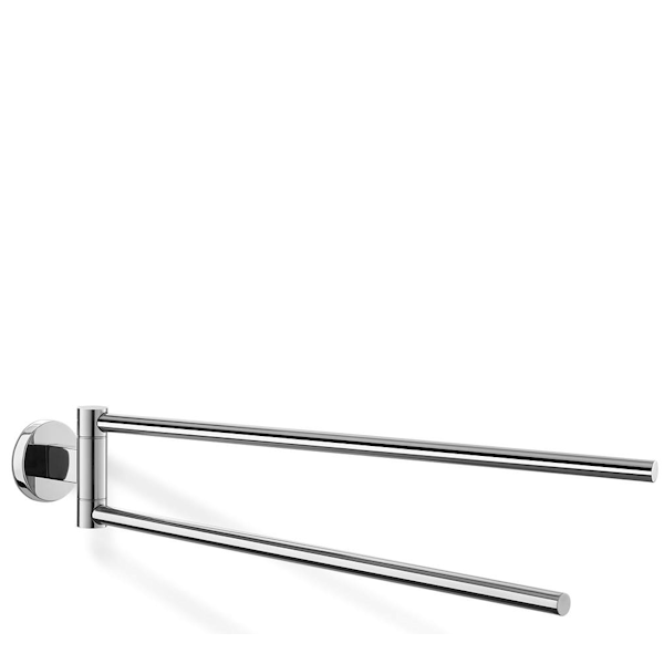 Zack Scala gloss two-arm towel rail