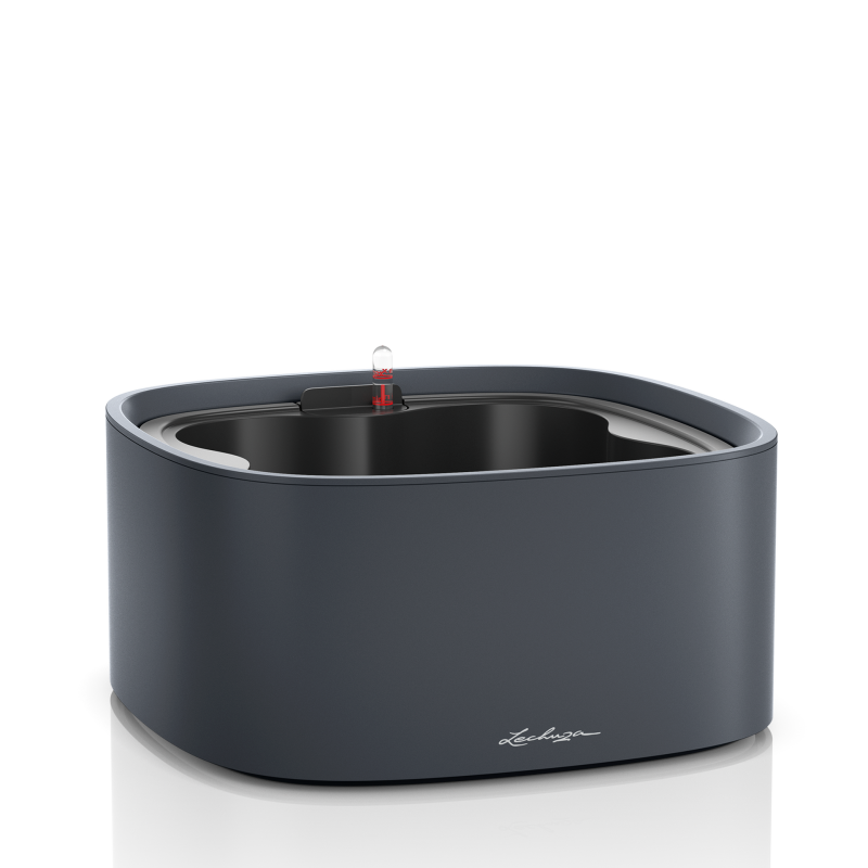  Lechuza Pila Color plant bowl, gray