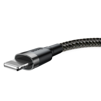 Kabel Lightning USB Baseus Cafule 2,4A 1m (szaro-czarny) - 4