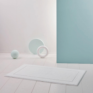  Aquanova London White bathroom rug 60x60 cm - 2