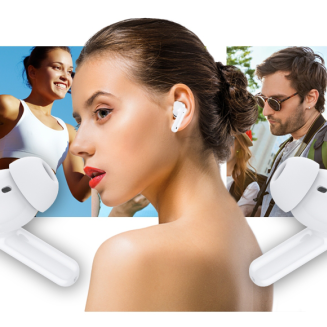 Słuchawki bezprzewodowe GIEWONT RealSound PRO ANC ENC GWS800-2 Białe - 20