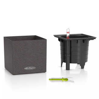  Lechuza Canto Stone flowerpot 14 cubes, black graphite - 2