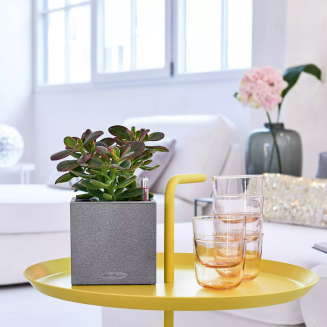  Lechuza Canto Stone flowerpot 14 cubes, black graphite - 6