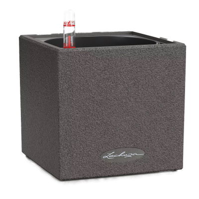  Lechuza Canto Stone flowerpot 14 cubes, black graphite