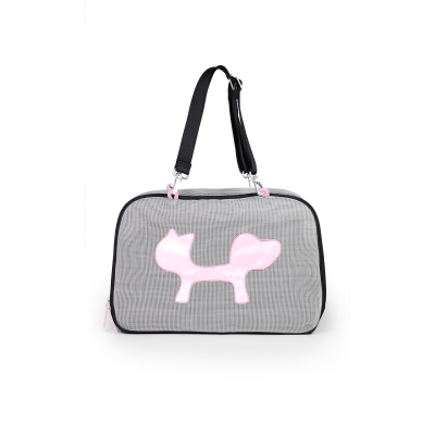 Torba | transporter United Pets czarno-różowa