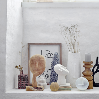  Bloomingville Indo Deco White sculpture 22 cm - 7