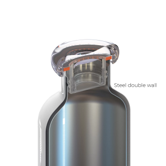  Guzzini thermal bottle 500 ml silver - 3