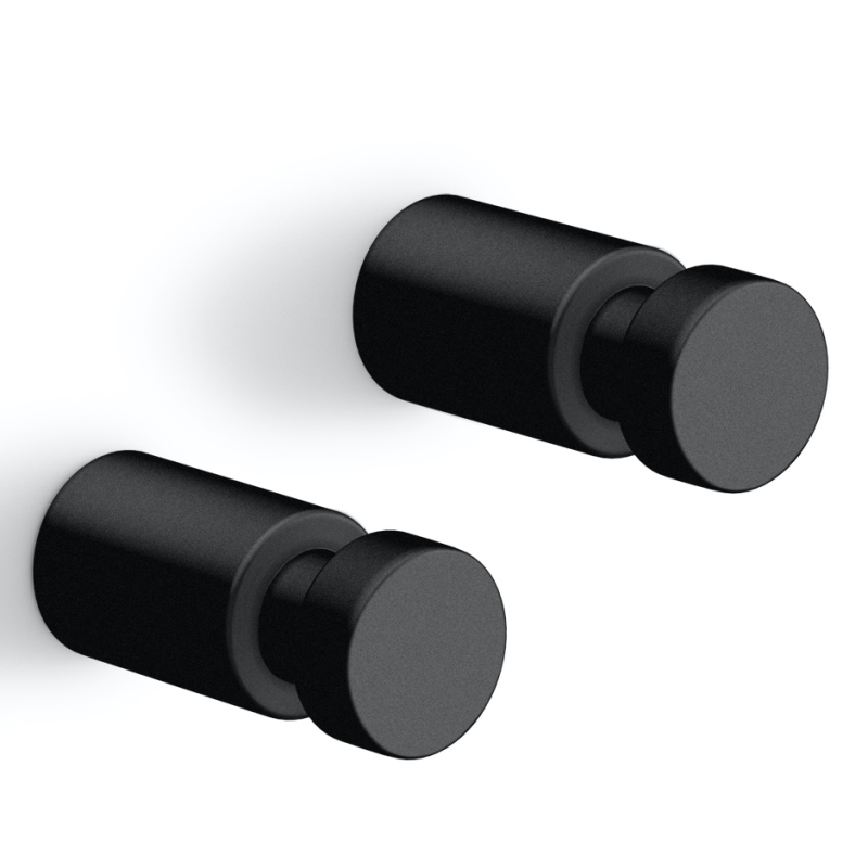 Set of 2 Zack Aivo towel bars 3.5 cm black