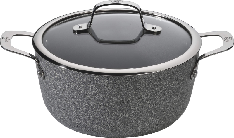  Induction pot with 2 handles and lid Ballarini Salina Granitium - 2.7 ltr