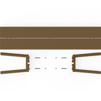 Ławka ogrodowa Fatboy Fred's Bench Mochaccino 160x40x46 cm - 11