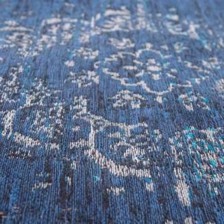 Louis de Poortere Fading World Medallion blue night rug - 3