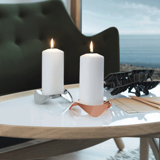  Stelton Papilio Uno copper candle holder - 3