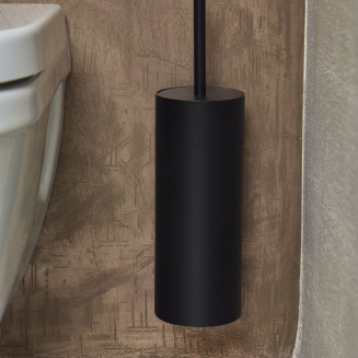  Aquanova Cyra Black wall-mounted toilet brush - 2