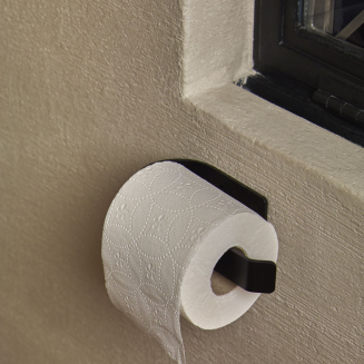  Aquanova Cyra Black toilet paper holder - 3