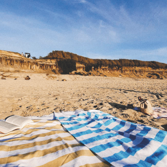  Bricini Costa Nova Fog beach towel 2 sizes - 5