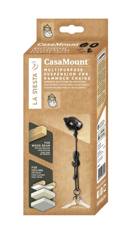  La Siesta CasaMount black hammock chair assembly kit