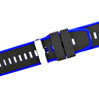 Pasek silikonowy CZARNO-GRANATOWY U22-22-3 - 3