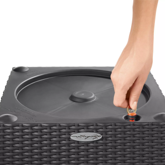  Lechuza Cube Cottage 30 planter | 40 | 50 graphite black - 5