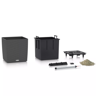  Lechuza Cube Cottage 30 planter | 40 | 50 graphite black - 4
