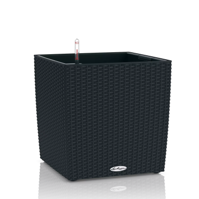  Lechuza Cube Cottage 30 planter | 40 | 50 graphite black