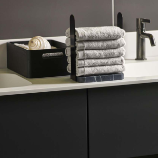  Aquanova Nero Black guest towel rack - 3
