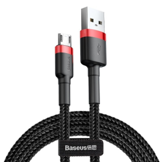 Kabel USB do Micro USB Baseus Cafule 2A 3m (czarno-czerwony) - 2
