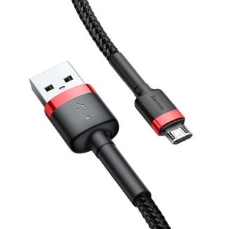 Kabel USB do Micro USB Baseus Cafule 2A 3m (czarno-czerwony) - 4