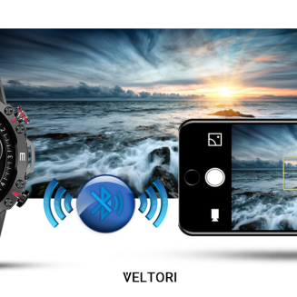 Smartwatch VELTORI VT110-1 Czarny Pasek Silikonowy - 14
