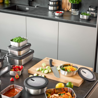  GEFU | PROVIDO square steel container 400 ml - 6