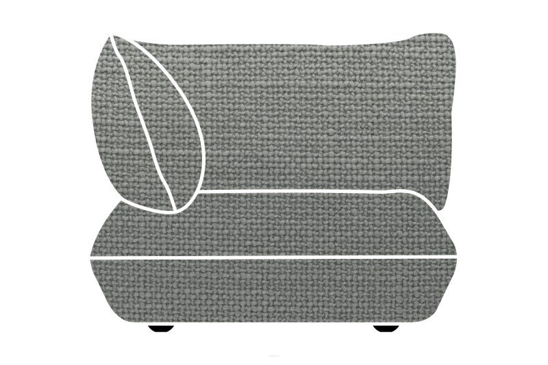  Cover for the Fatboy Sumo Corner Seat Mouse Gray corner chair