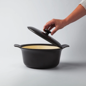 BergHOFF | Garnek żeliwny z pokrywą. czarny 24  cm 4.2 l - 2