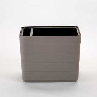 Balkonowa donica samo-nawadniająca Plastia Berberis 26x30 cm beżowy - 3