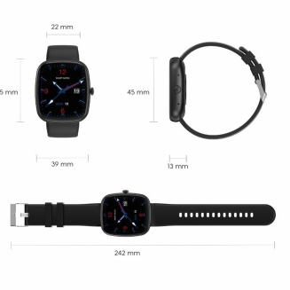 Smartwatch Damski GRAVITY GT18-5 Czarny Pasek Silikonowy + Szary Pasek - 26