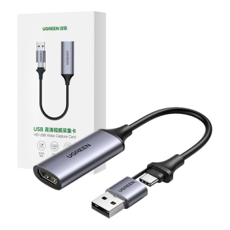 Karta przechwytywania obrazu / Grabber HDMI Ugreen CM489, 4K 60Hz, USB + USB-C - 2
