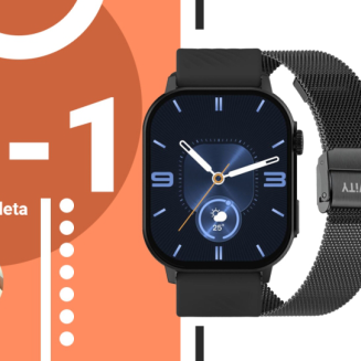 Smartwatch Gravity GT15-1 Czarny Pasek Silikonowy + Czarna Bransoleta - 10