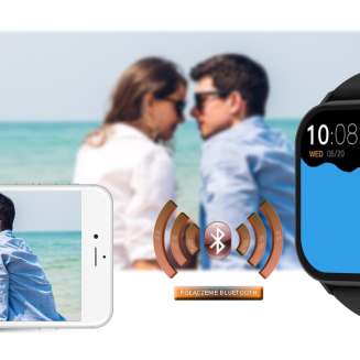 Smartwatch Gravity GT15-1 Czarny Pasek Silikonowy + Czarna Bransoleta - 21