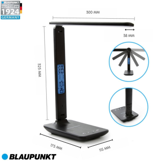 Lampa biurkowa Blaupunkt PRO LED CCT z ładowarką indukcyjną biała - 9