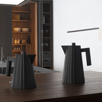 Alessi Plisse electric kettle black 1l - 3